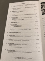 Fitz's Restaurant menu