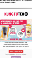 Kung Fu Tea menu