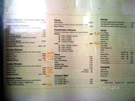 Bill's Fish Fowl menu