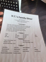 H.t.'s Family Diner menu