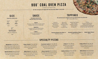 Coal Fire Pizza menu