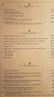 Jaäger's menu