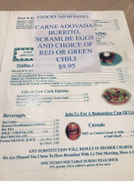 Earl's Restaurant menu