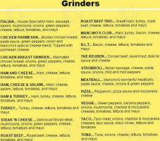 Mancino's Pizza Grinders menu
