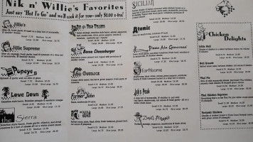 Nik-n-willies-pizza menu