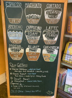 Bunbury's Coffee Shop menu