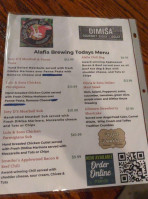 Alafia Brewing menu