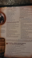 Stagecoach At Gordyville saloon menu