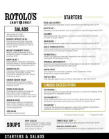 Rotolo's Pizza menu