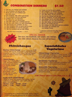 Cazadores Grill menu