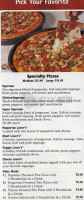 Coscino's Pizza Italian menu