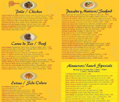 La Peruanita menu