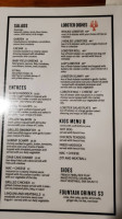 The Fish Shack Bar Restaurant menu