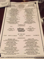 The Butcher And Barkeep menu