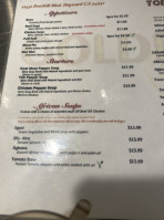 Golden Safari menu