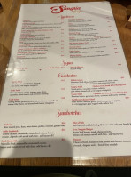 Sangria Cafe menu