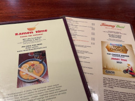 Jimmy Thai/ramen Time menu