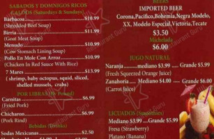 Taqueria El Gran Taco menu