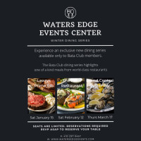 Water's Edge Events Center And Bata Bar Restaurant food