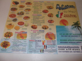 Mi California menu