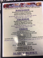 Minnie's Daughter Catering Cafe menu