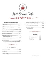 Mill Street Cafe menu
