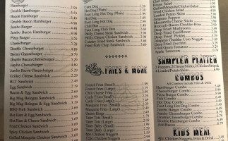 Frosty Mug Drive In menu