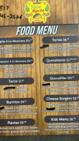 Taco Macho Mexican Food menu