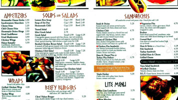 The Palace Grill menu