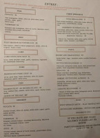 Caesar's menu