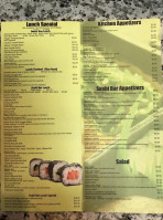 Kobe Hibachi Sushi menu