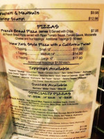 Norma's Pizza Shack menu