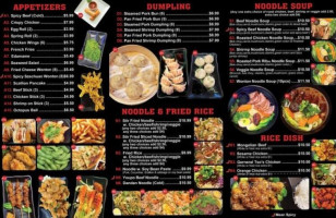 King Noodle And menu
