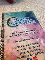 Taqueria San Marcos food