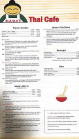 Mama's Thai Cafe menu