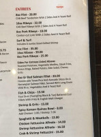 The Helena Tavern menu