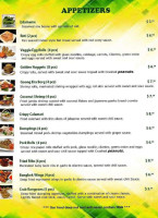 Ploy's Kitchen Thai Cafe menu