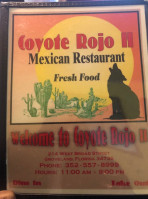 Coyote Rojo food