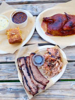 Evan's Smokehouse Bbq food