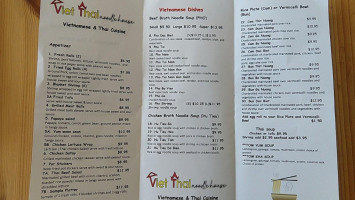 Viet Thai Noodle House menu