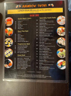 Rainbow Sushi Japanese All You Can Eat menu