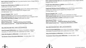 Mcmenamins Harbor Lounge menu