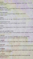 Rosebud's Cafe menu