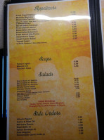 Bella Sera Italian menu