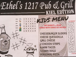 Ethels 1217 Pub Grill menu