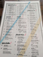 S.t. Noodle menu