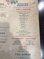 Lobster Pho menu