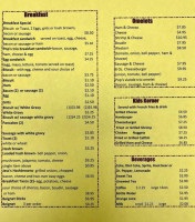 Pop's Cajun Cafe menu