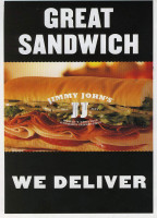 Jimmy John's Gourmet Sandwiches menu