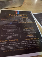 Papi Cheo menu